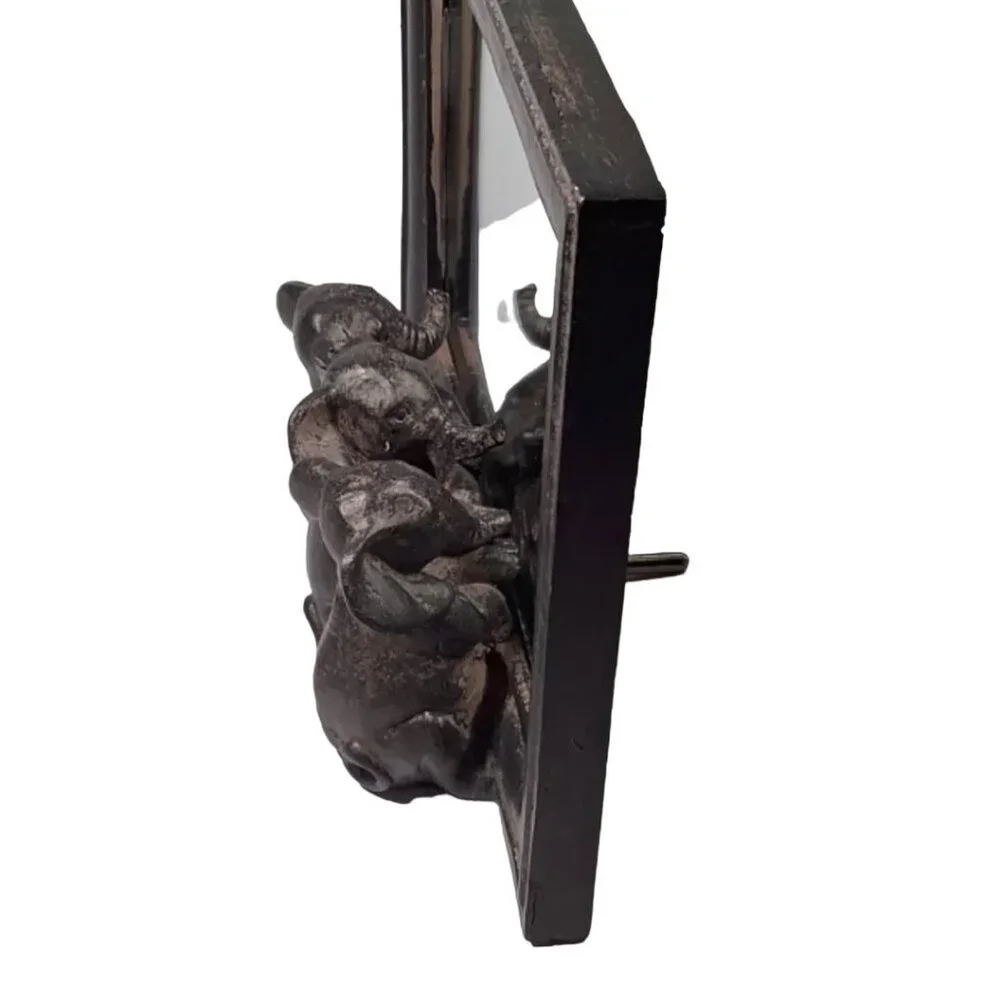 Pier 1 Reflecting Elephants Mirror with Attached Arm Stand